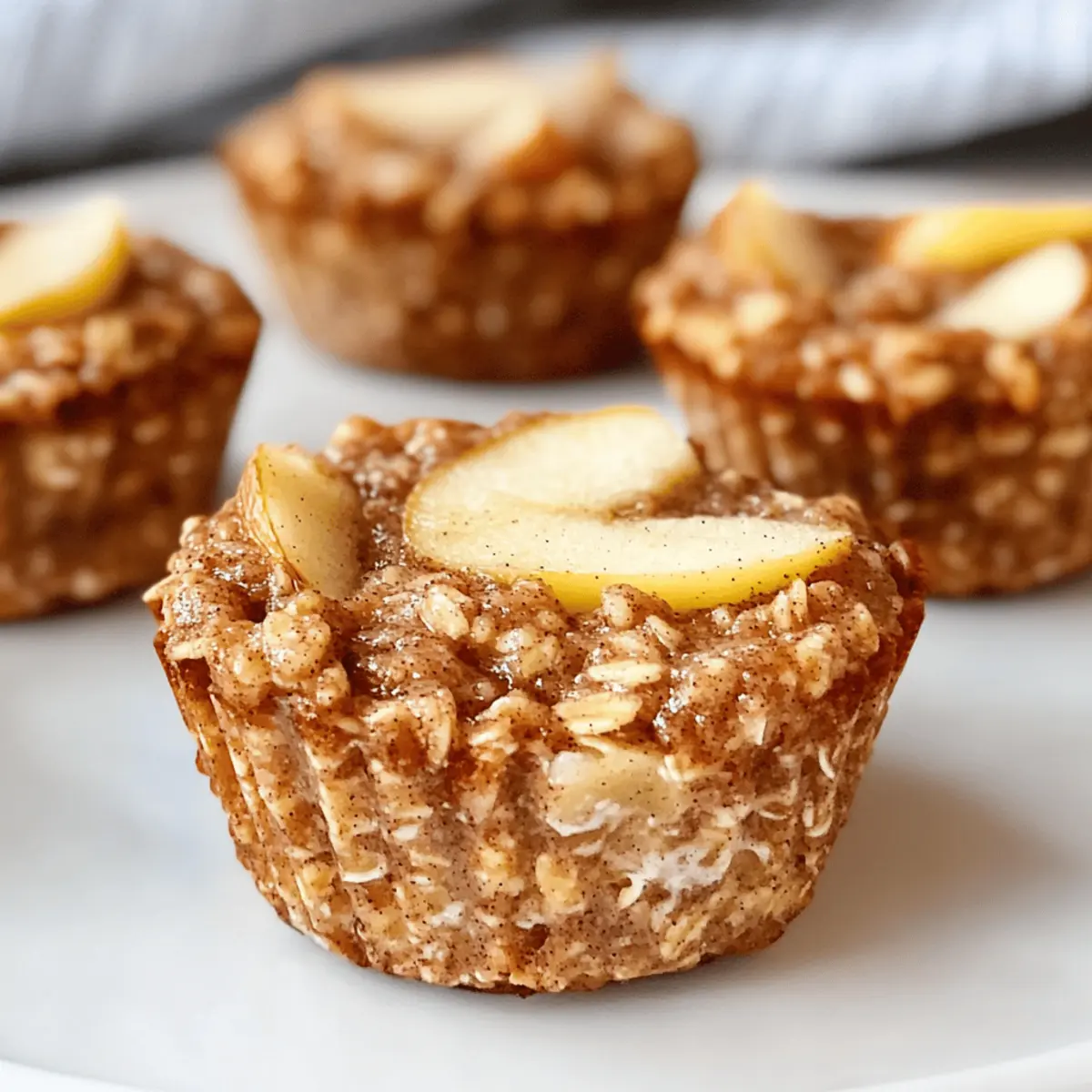 Baked Apple Cinnamon Oatmeal Cups