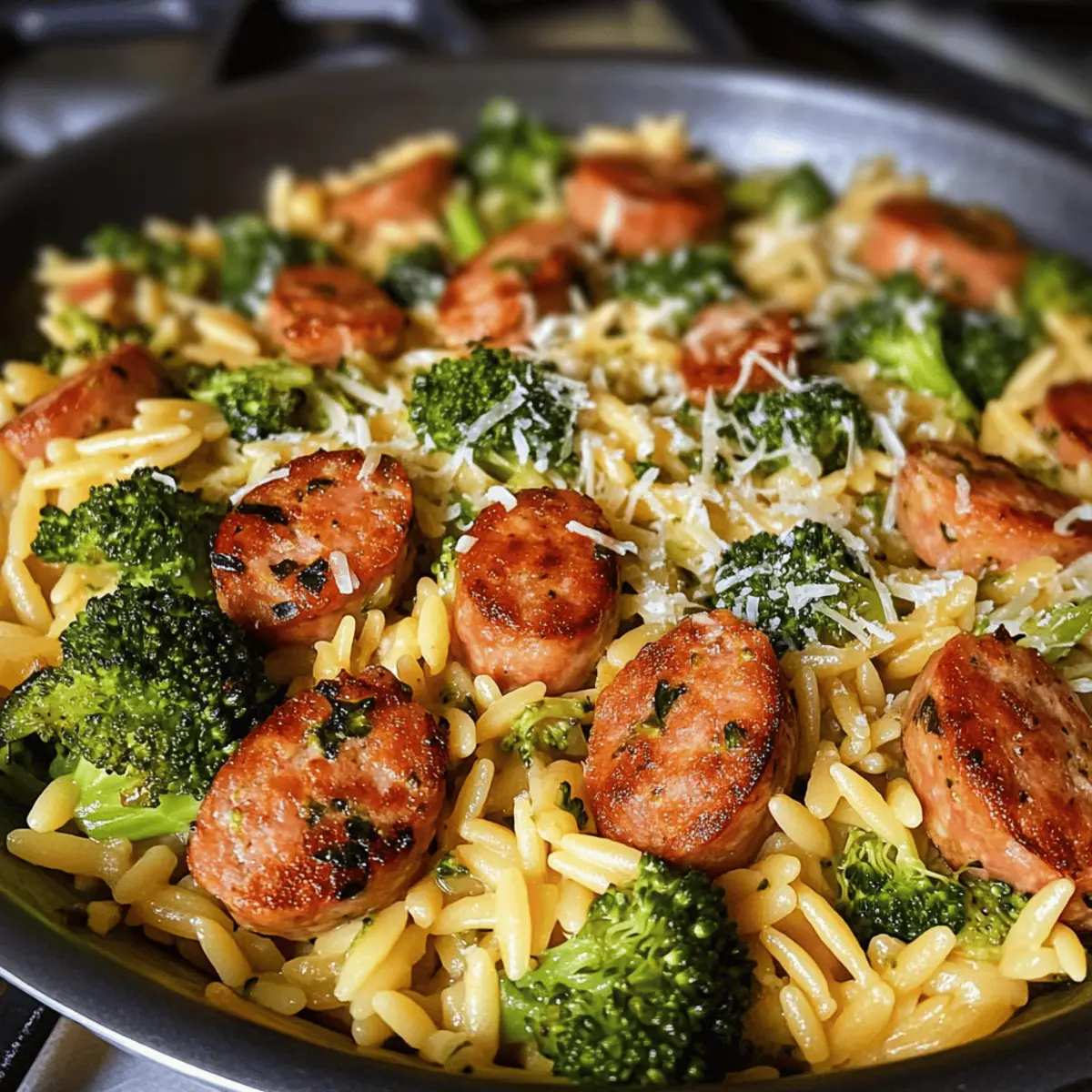 Chicken Sausage Broccoli Orzo