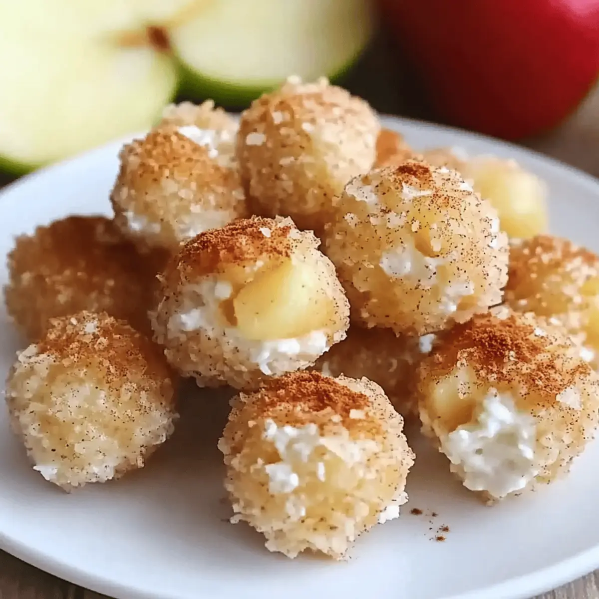 Cinnamon Apple Cottage Cheese Bites