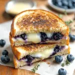 Crispy Blueberry Grilled Cheese