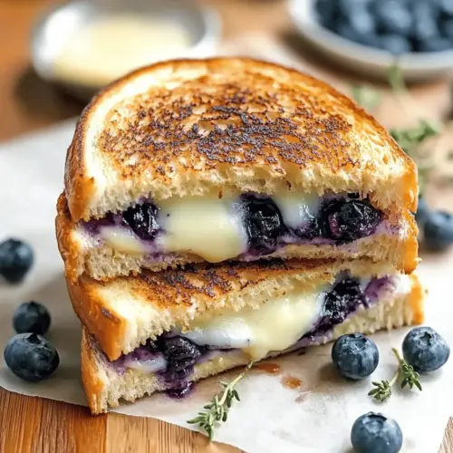 Crispy Blueberry Grilled Cheese