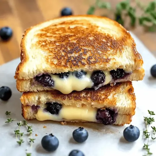 Crispy Blueberry Grilled Cheese