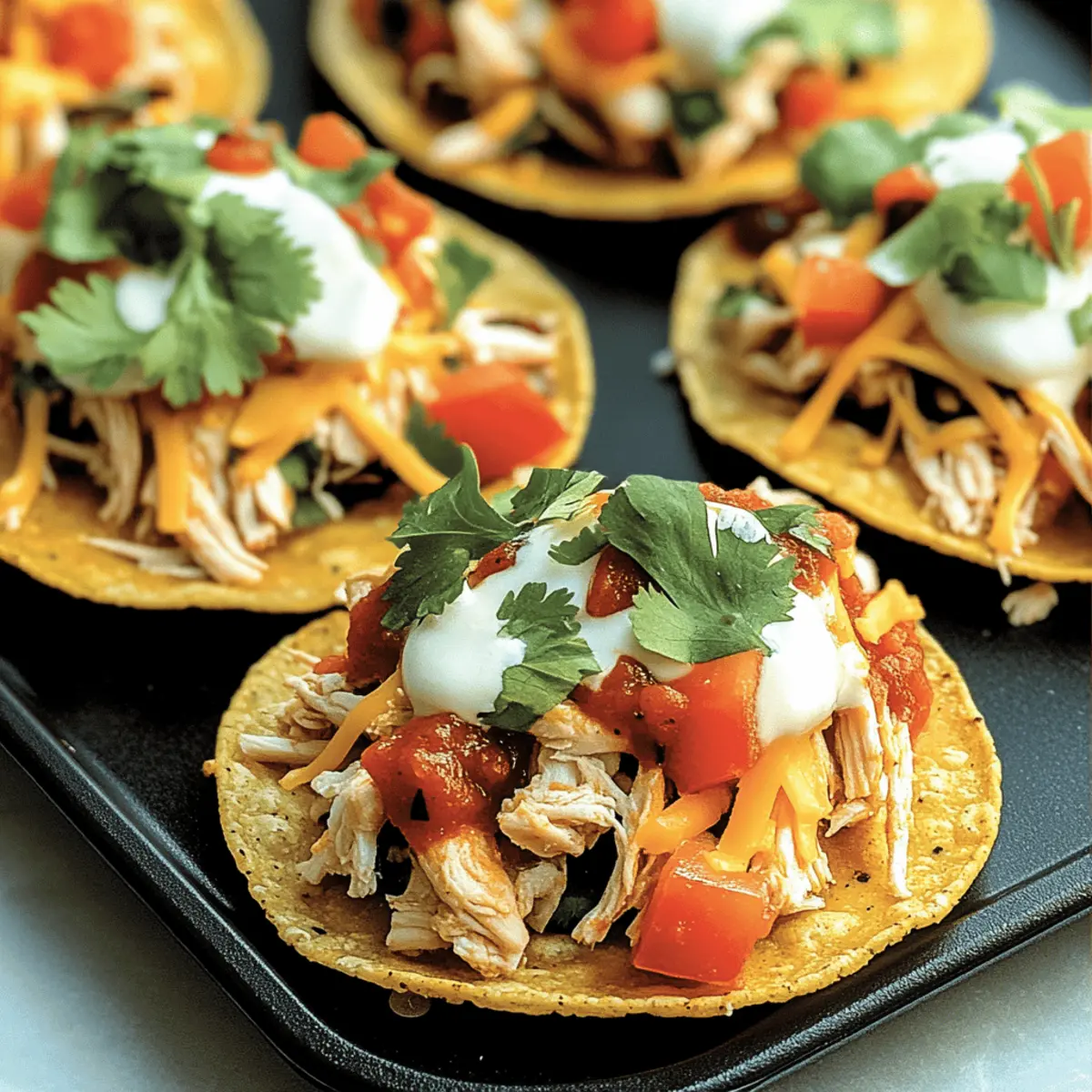 Mexican Rotisserie Chicken Tostadas