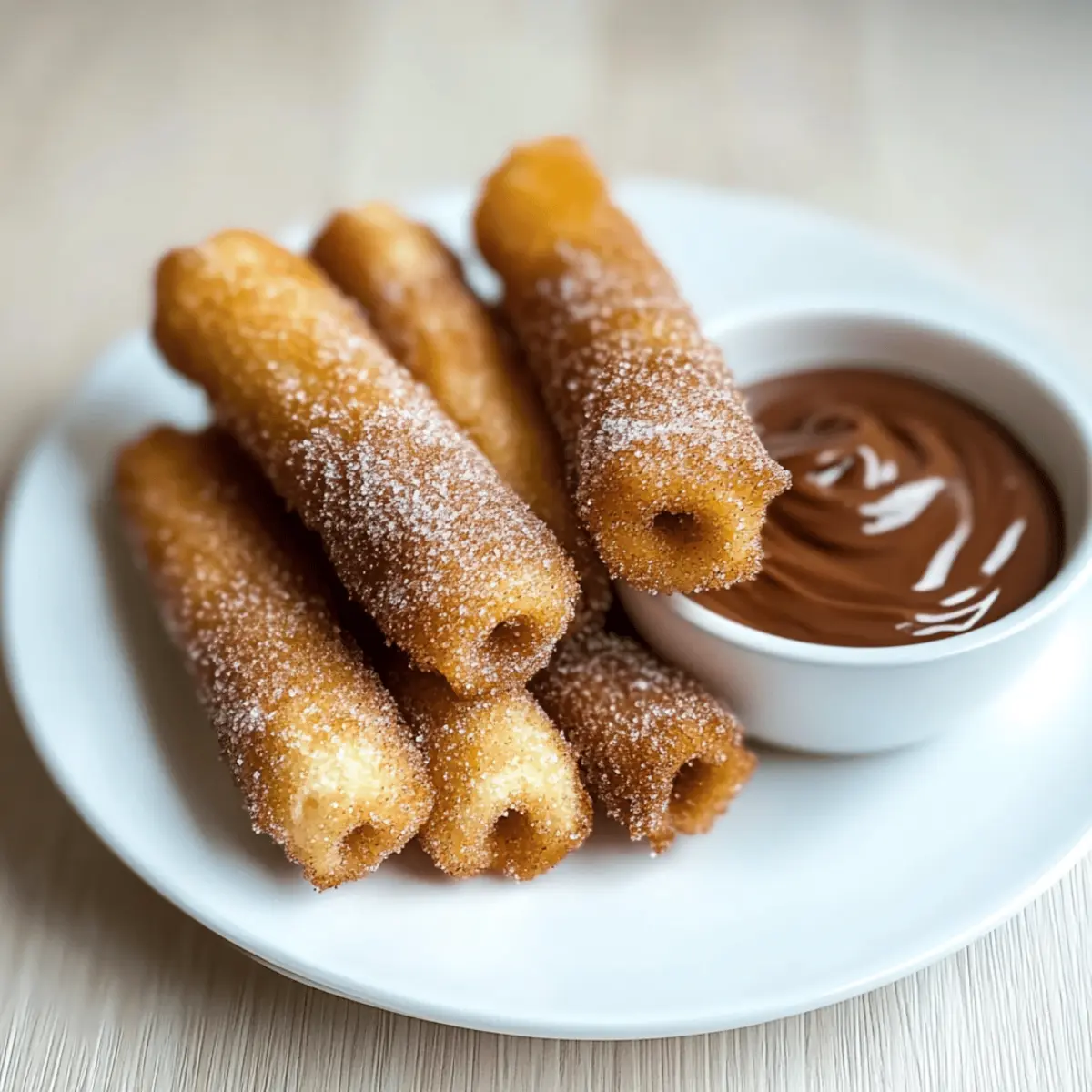 Nutty Churro Bites with Nutella