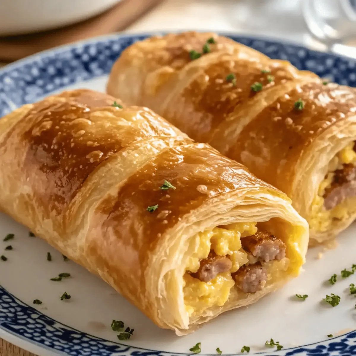 Sausage Egg Breakfast Roll-Ups