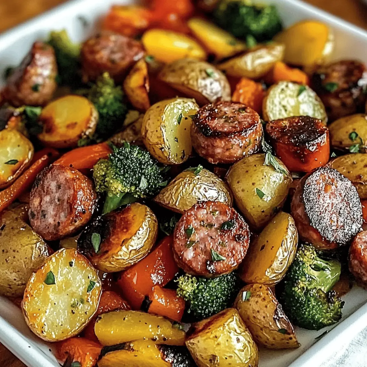 Sheet Pan Sausage & Veggies