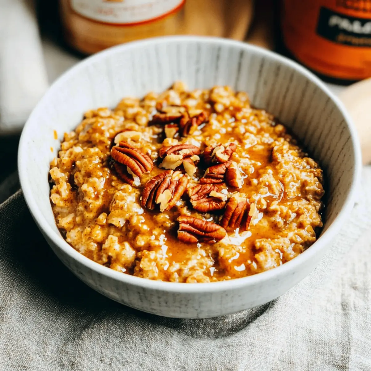 Slow Cooker Pumpkin Pie Oatmeal