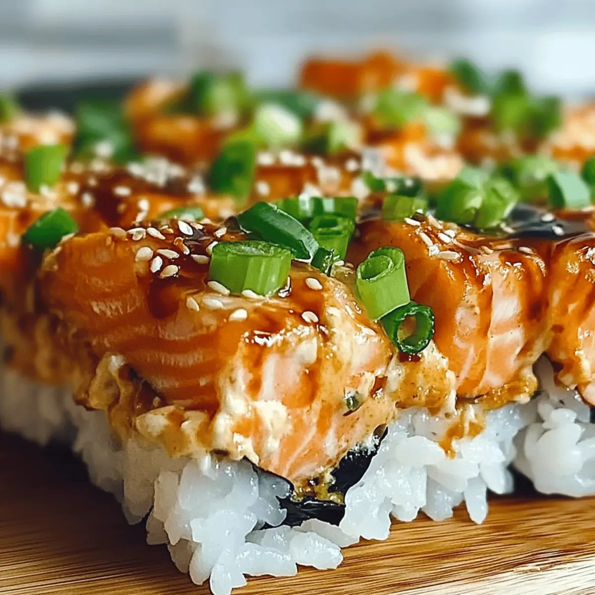 Spicy Salmon Sushi Bake