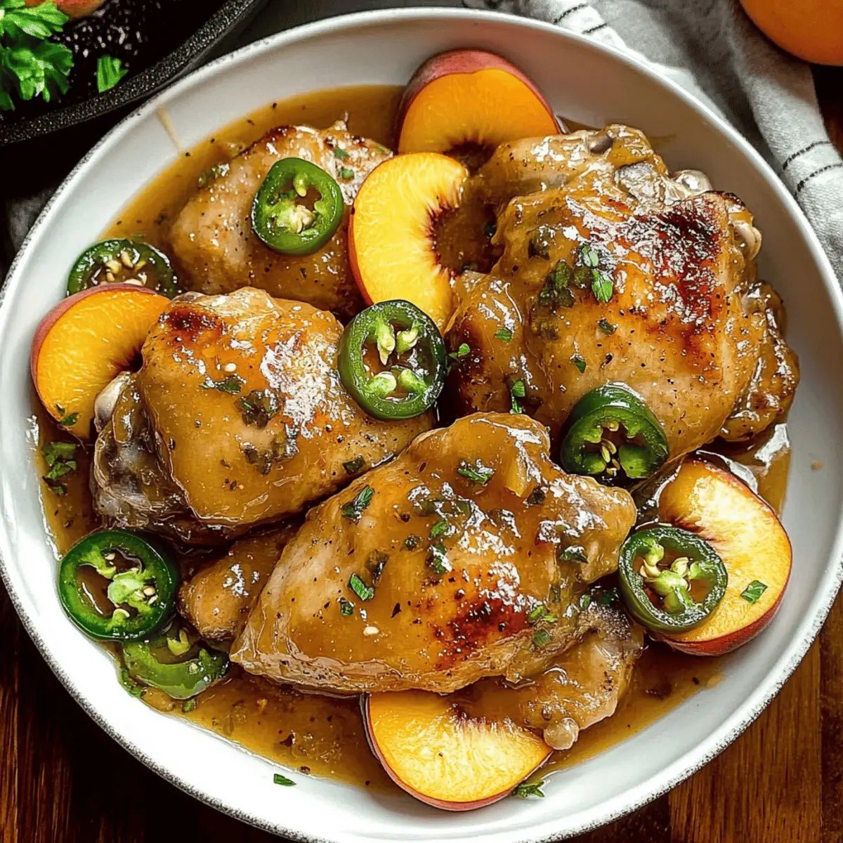 Jalapeno Peach Chicken