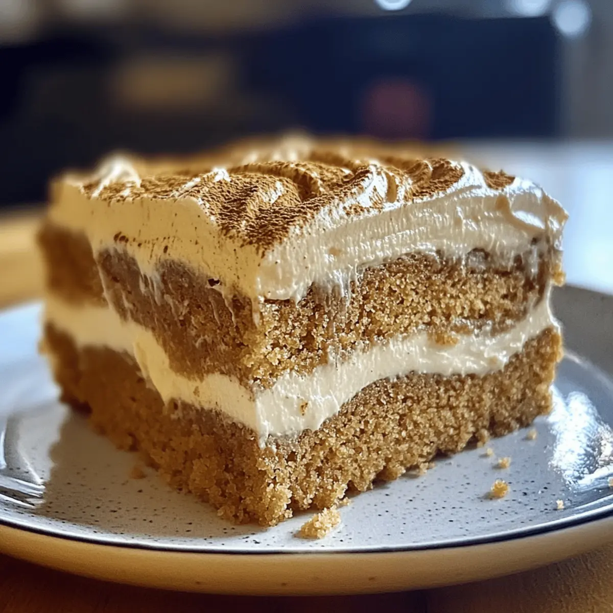 Pumpkin Spice Gooey Cake with Cream Cheese Frosting