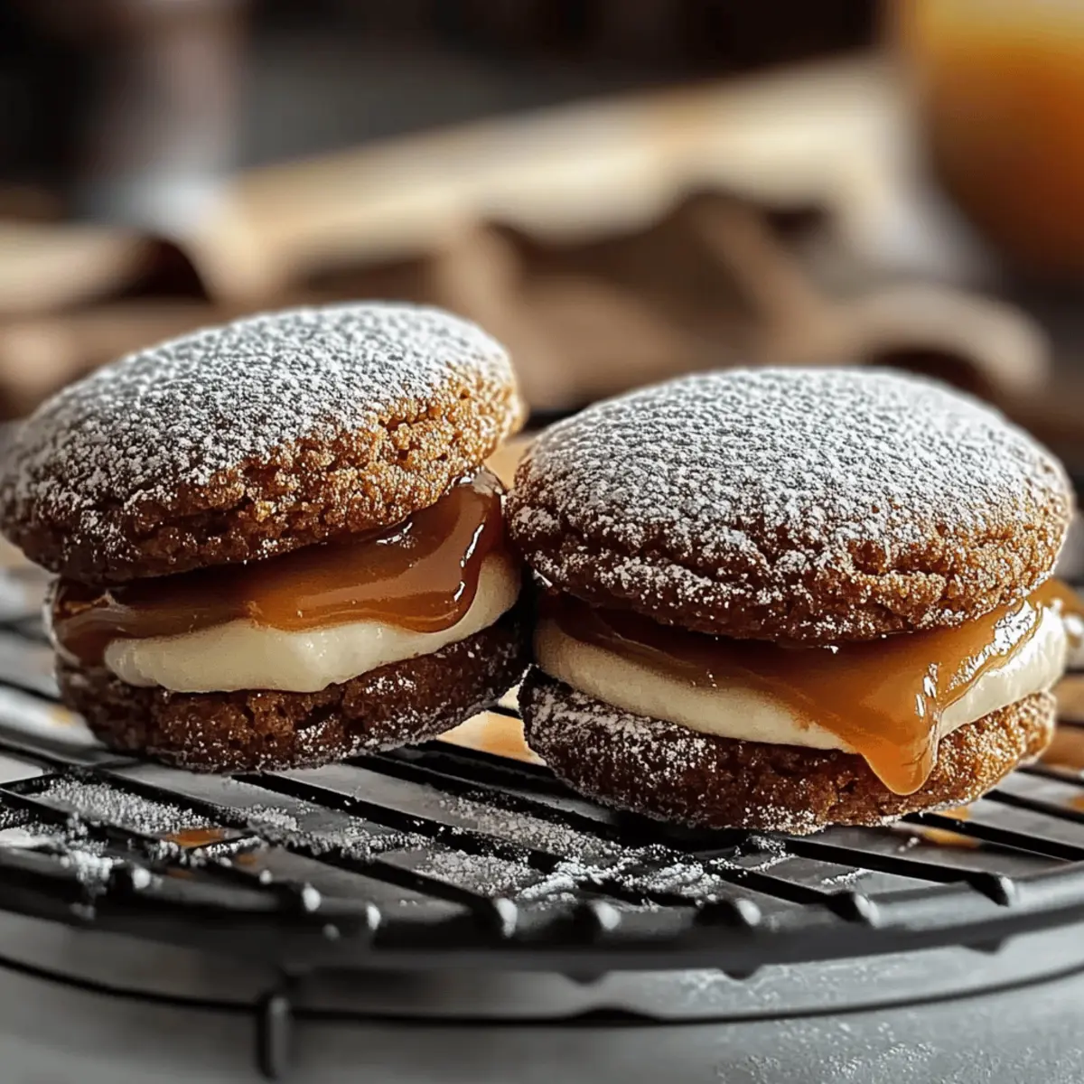 Apple Cider Whoopie Pie Cookies with Caramel