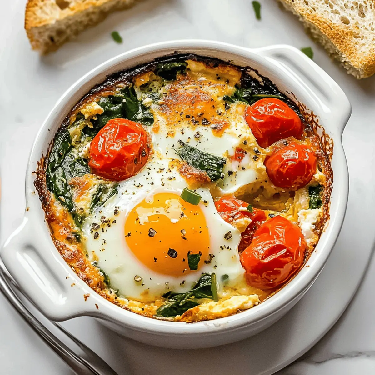 Baked Feta Eggs