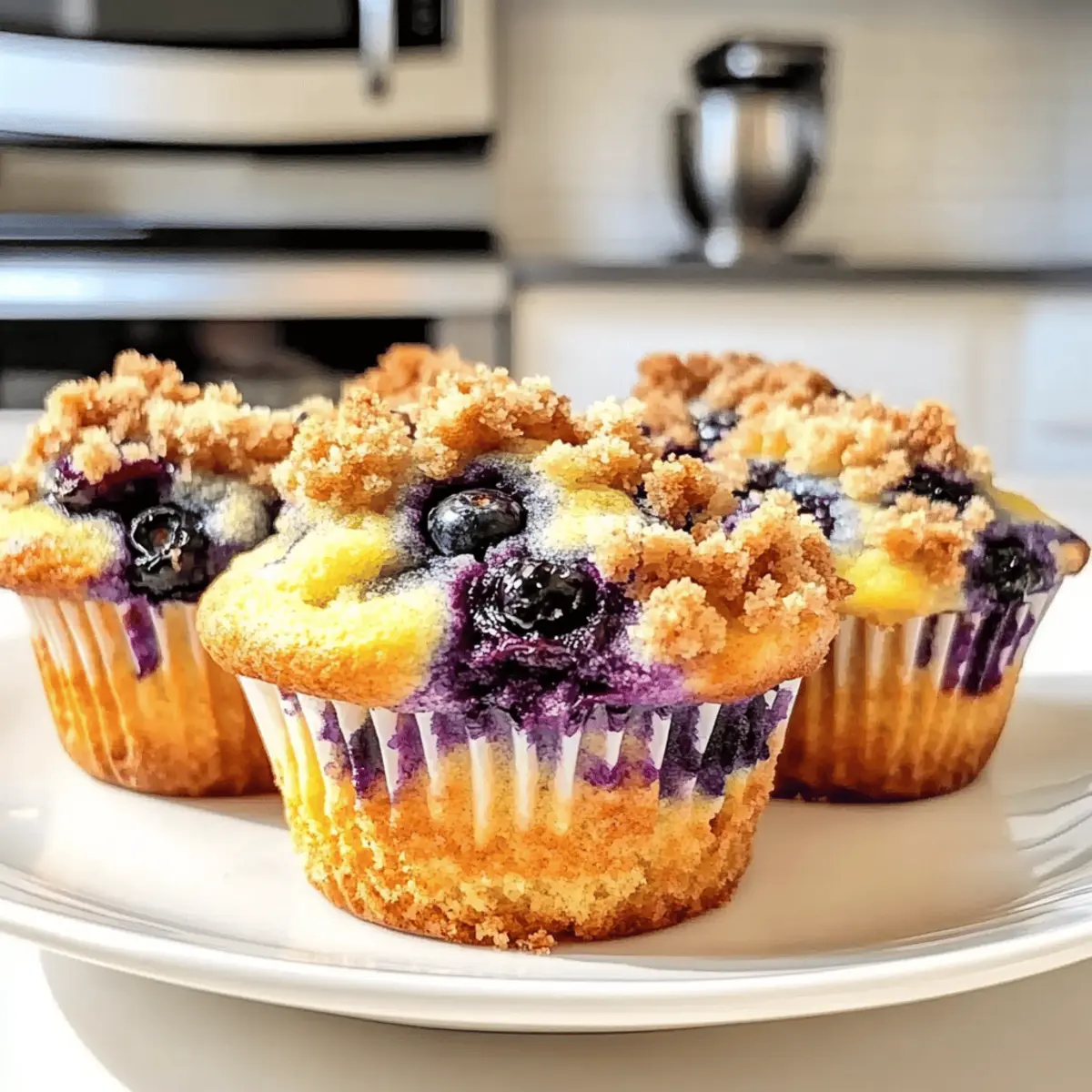 Blueberry Streusel Muffins Bakery Style Delight