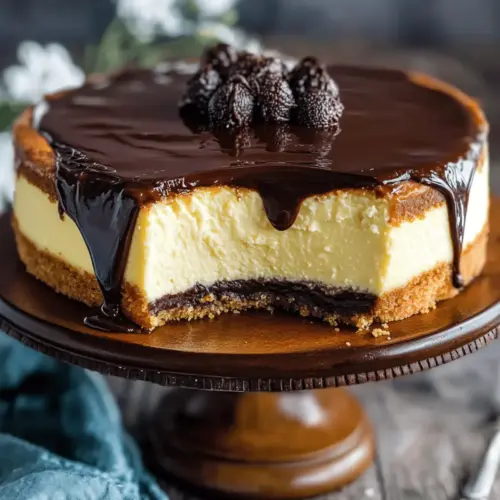 Boston Cream Pie Cheesecake
