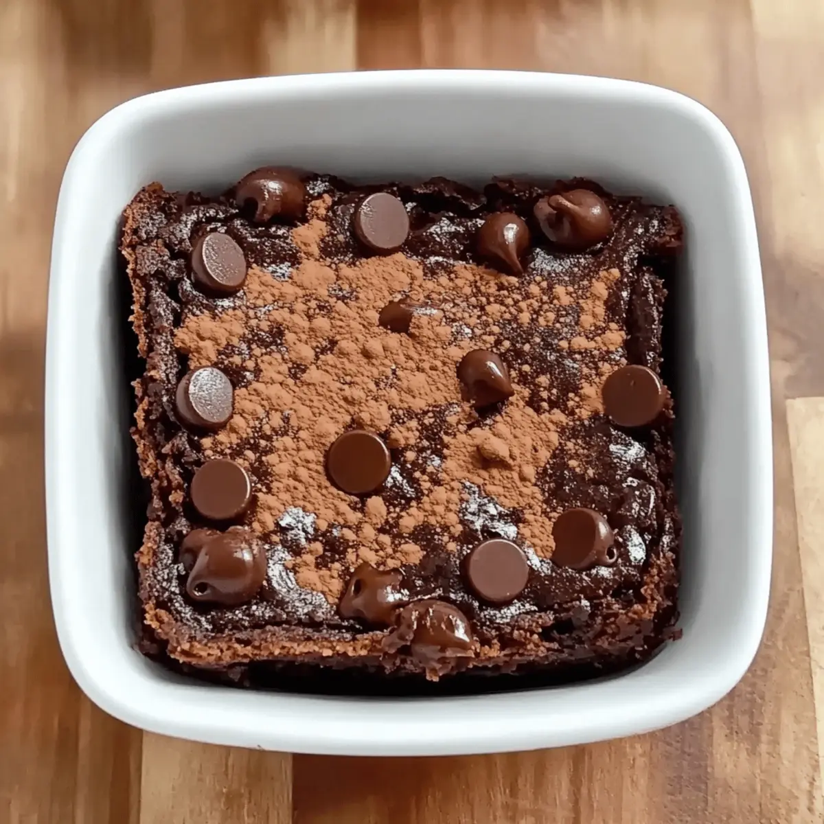 Cheese Microwave Brownie