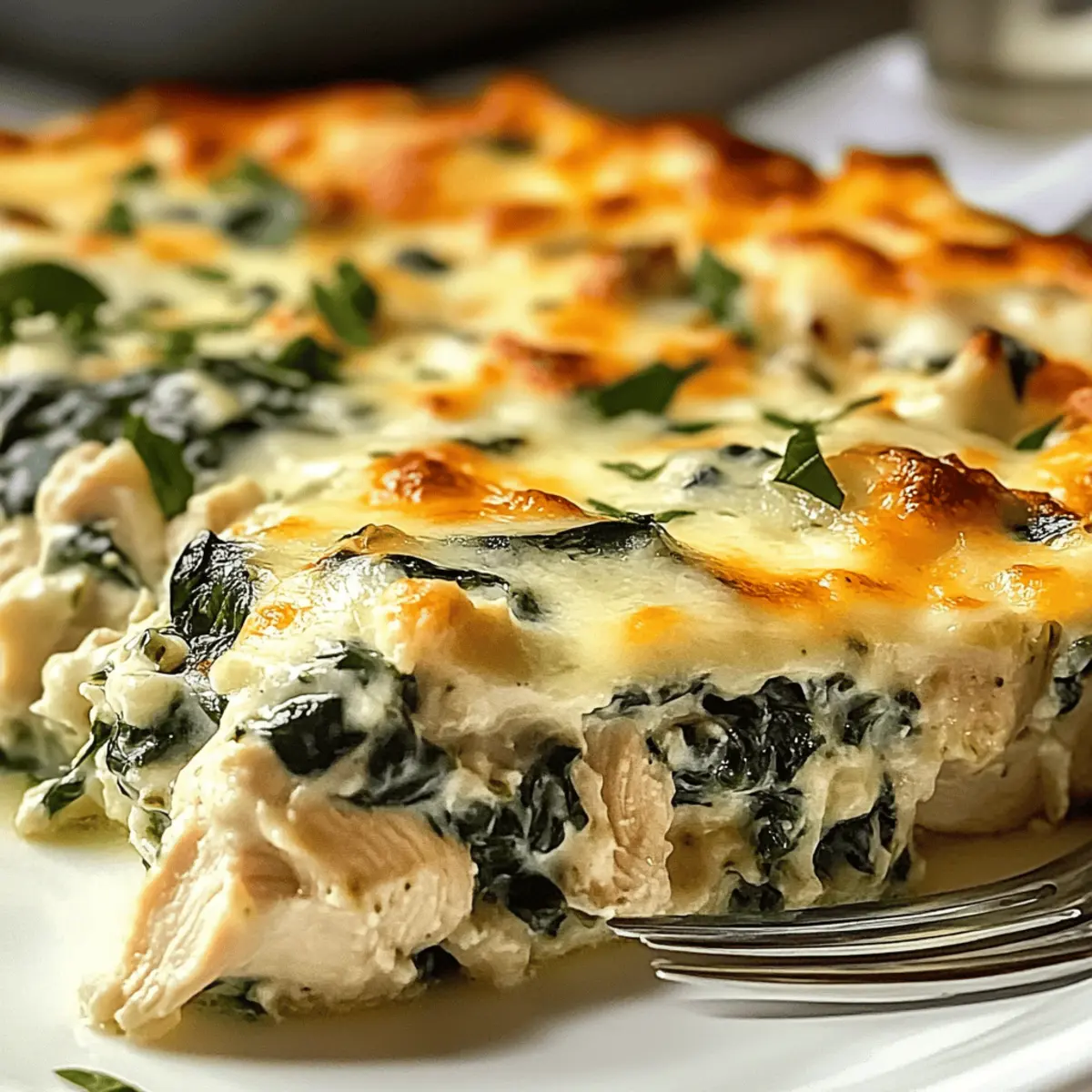 Chicken and Spinach Casserole with Cream Cheese
