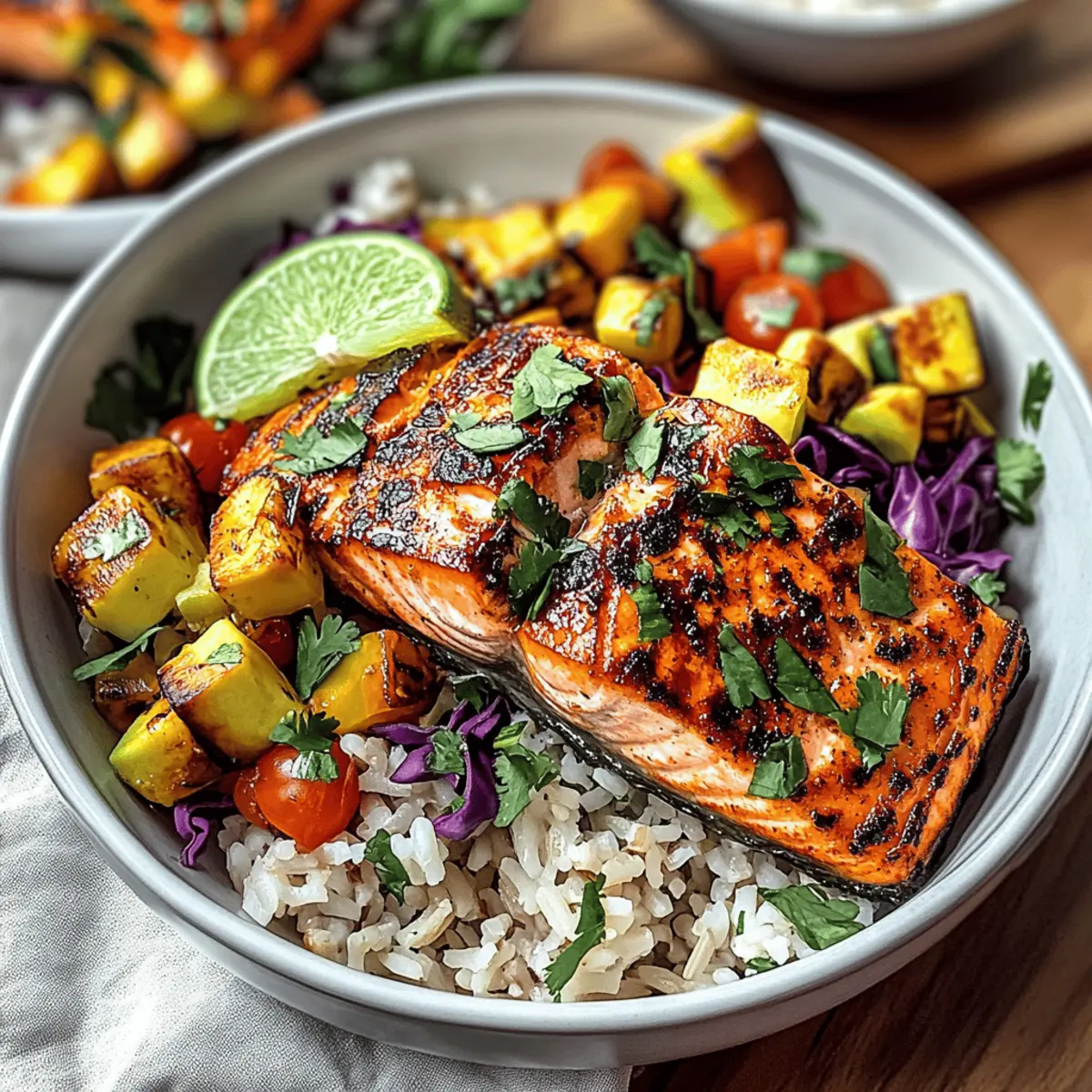 Chili Lime Salmon Bowls