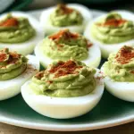 Creamy Avocado Deviled Eggs
