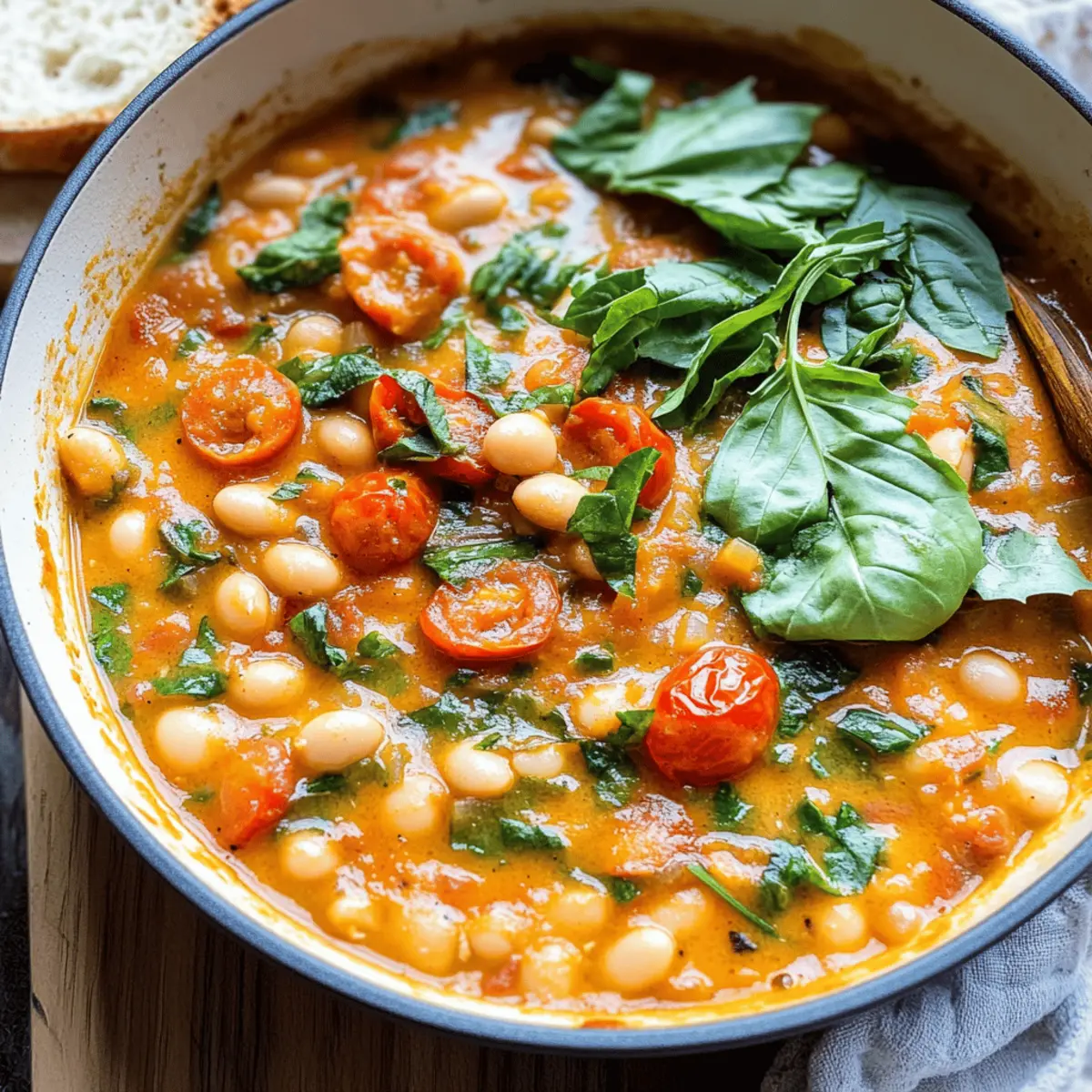 Creamy Tomato White Bean Stew