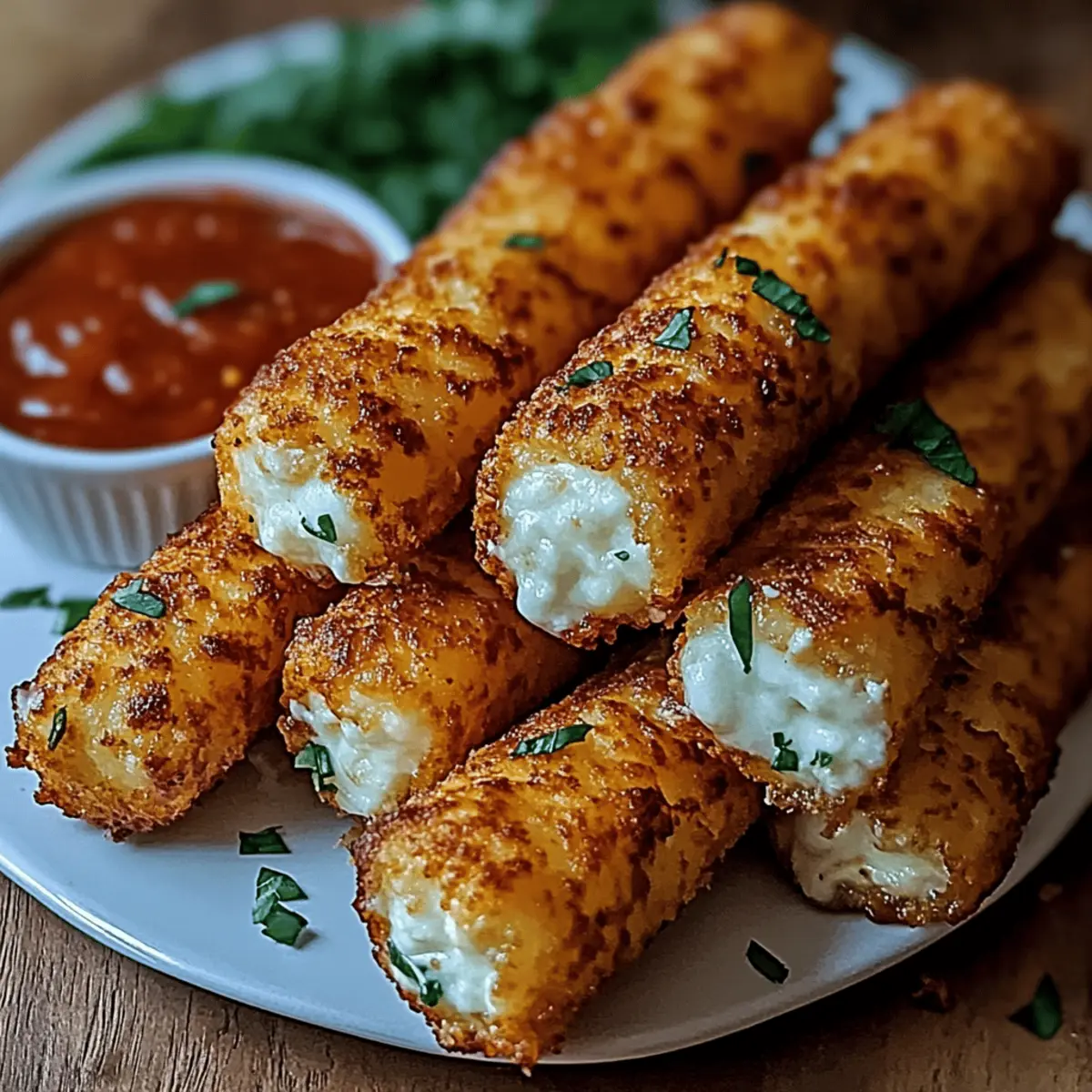 Crispy Homemade Mozzarella Sticks