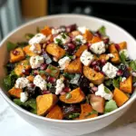 Flavor-Packed Roasted Sweet Potato Goat Cheese Salad