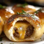 Garlic Parmesan Cheeseburger Bombs