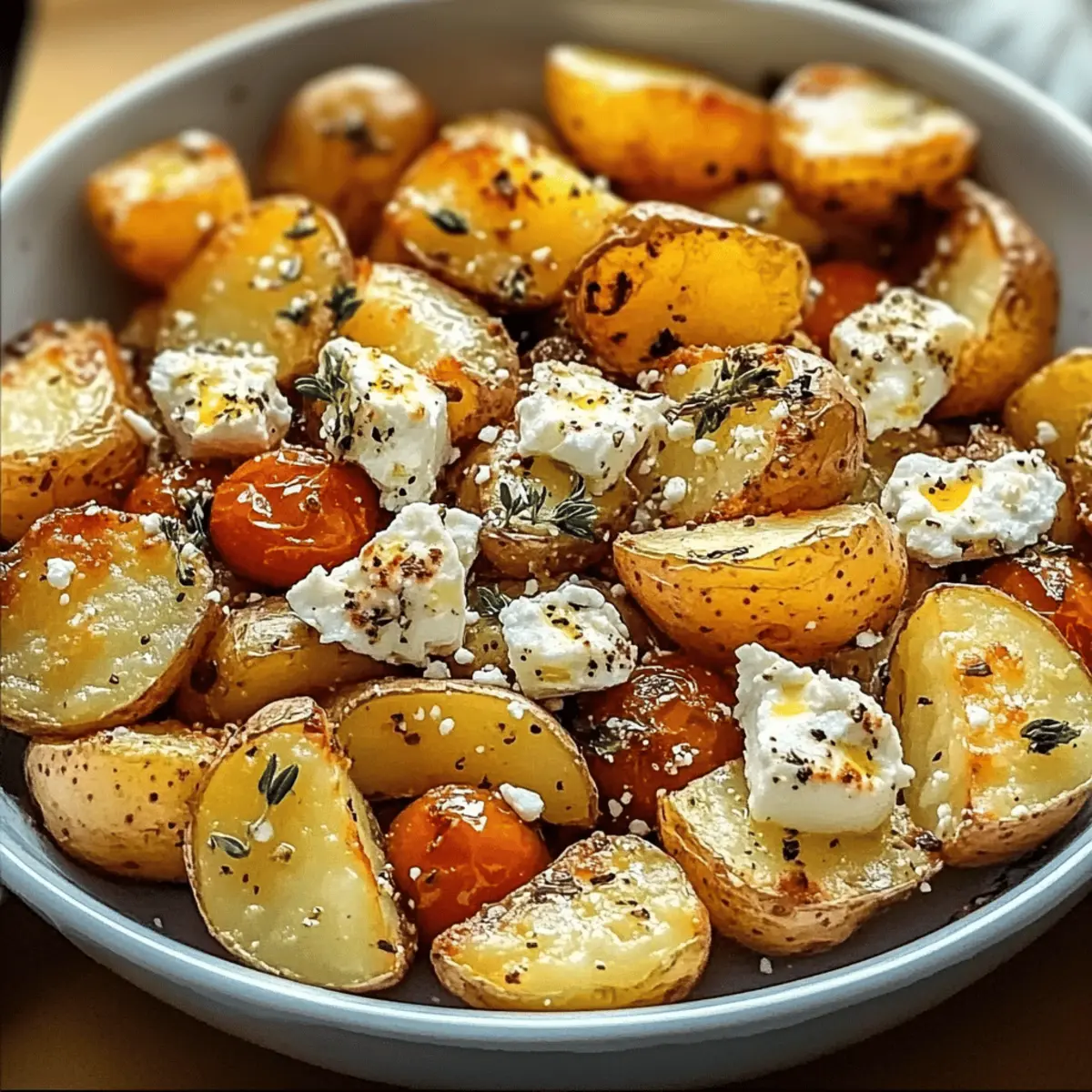 Healthy Baked Feta Potatoes