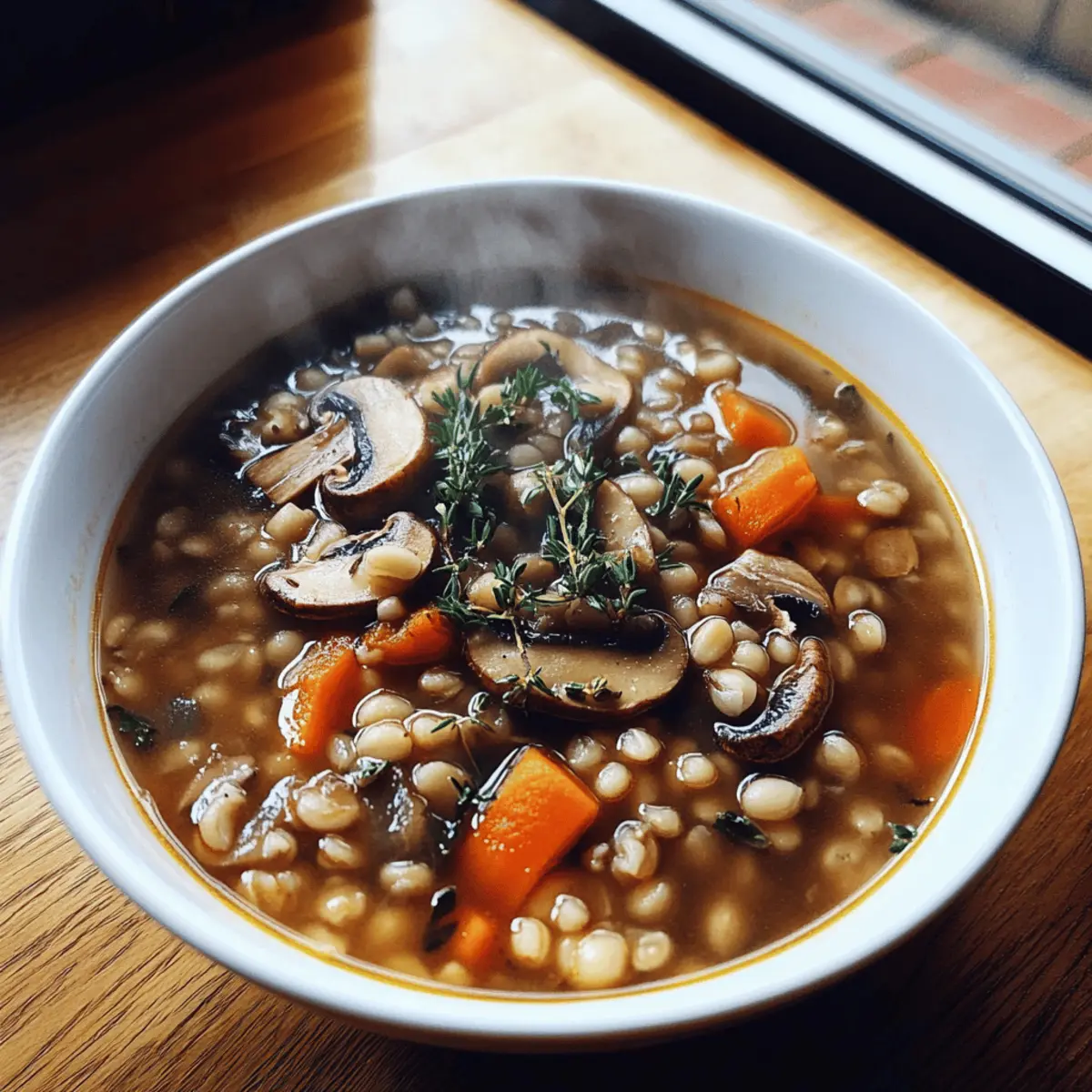 Hearty Mushroom Barley Soup