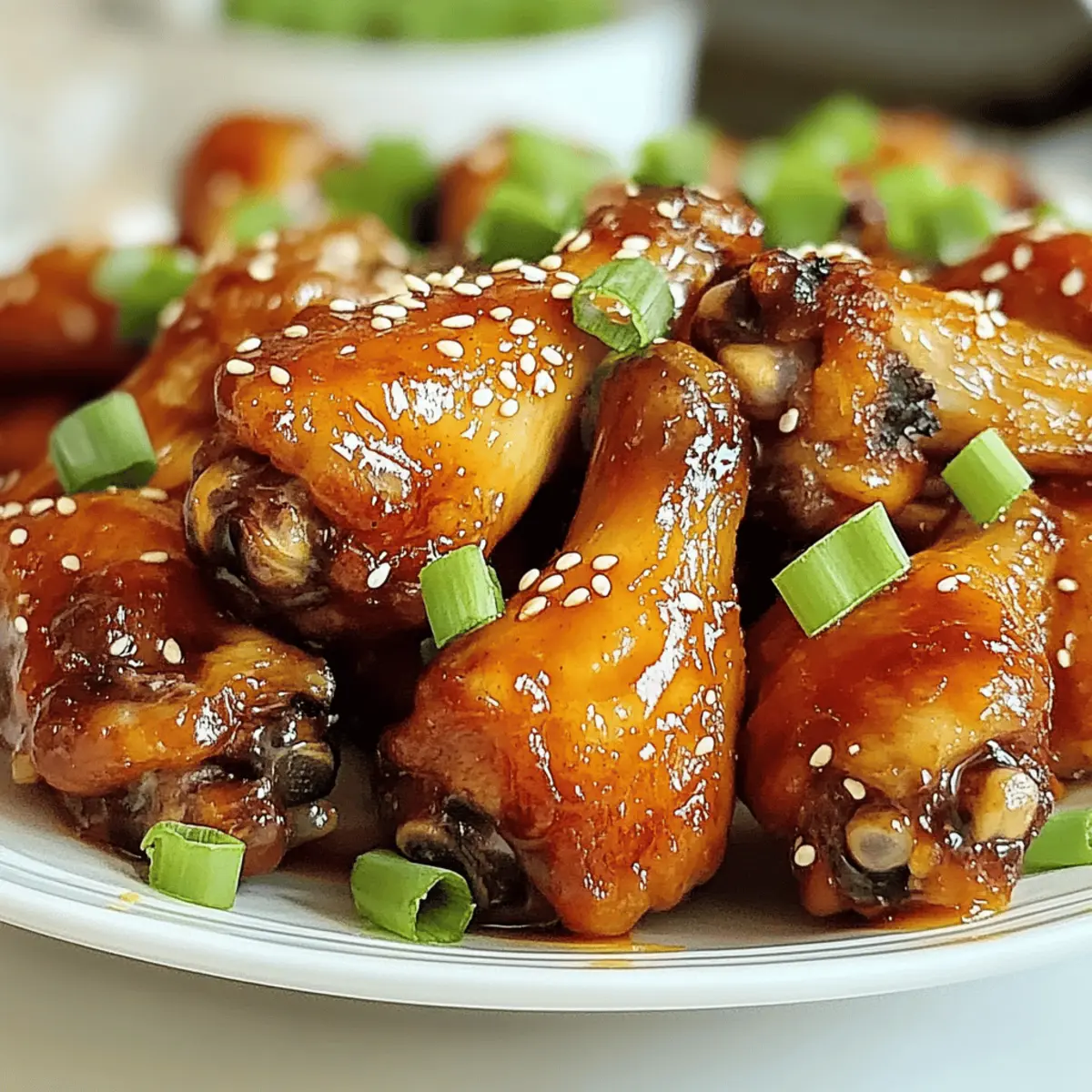 Honey Garlic Chicken Wings Spicy Rich Flavor Dish