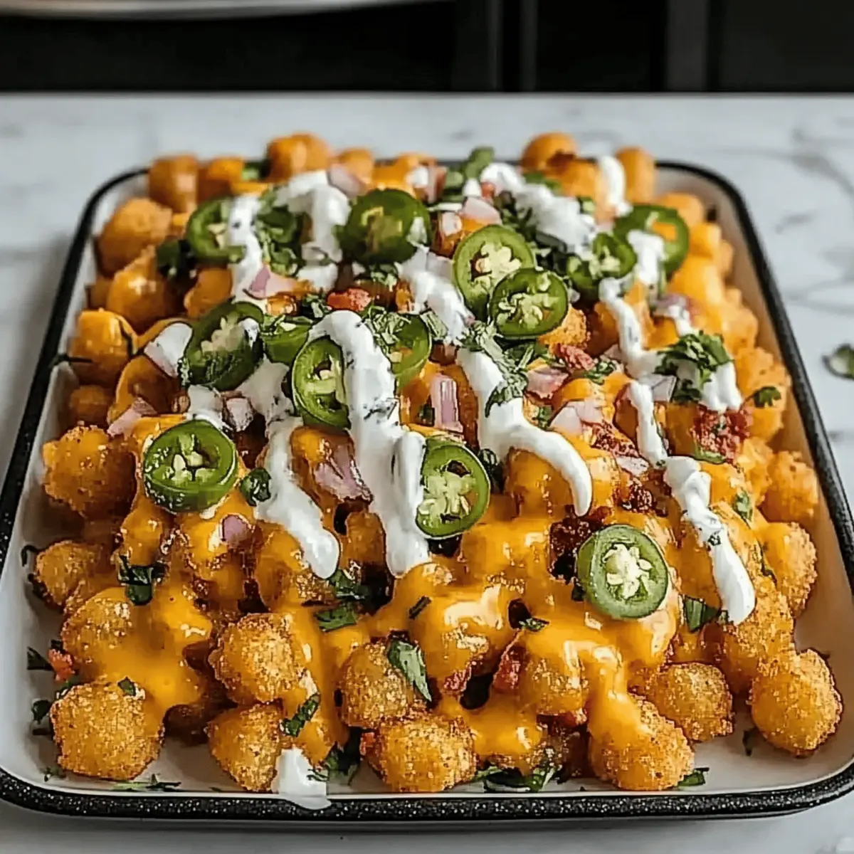 Loaded Tater Tot Nachos
