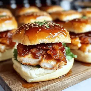 Maple Chicken Bacon Sliders