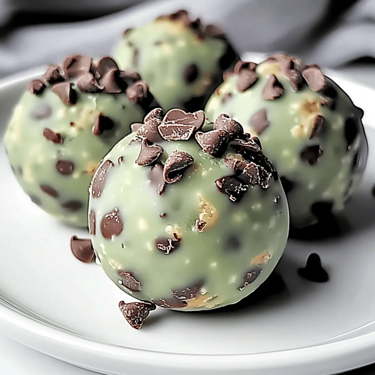 Mint Chocolate Chip Protein Balls