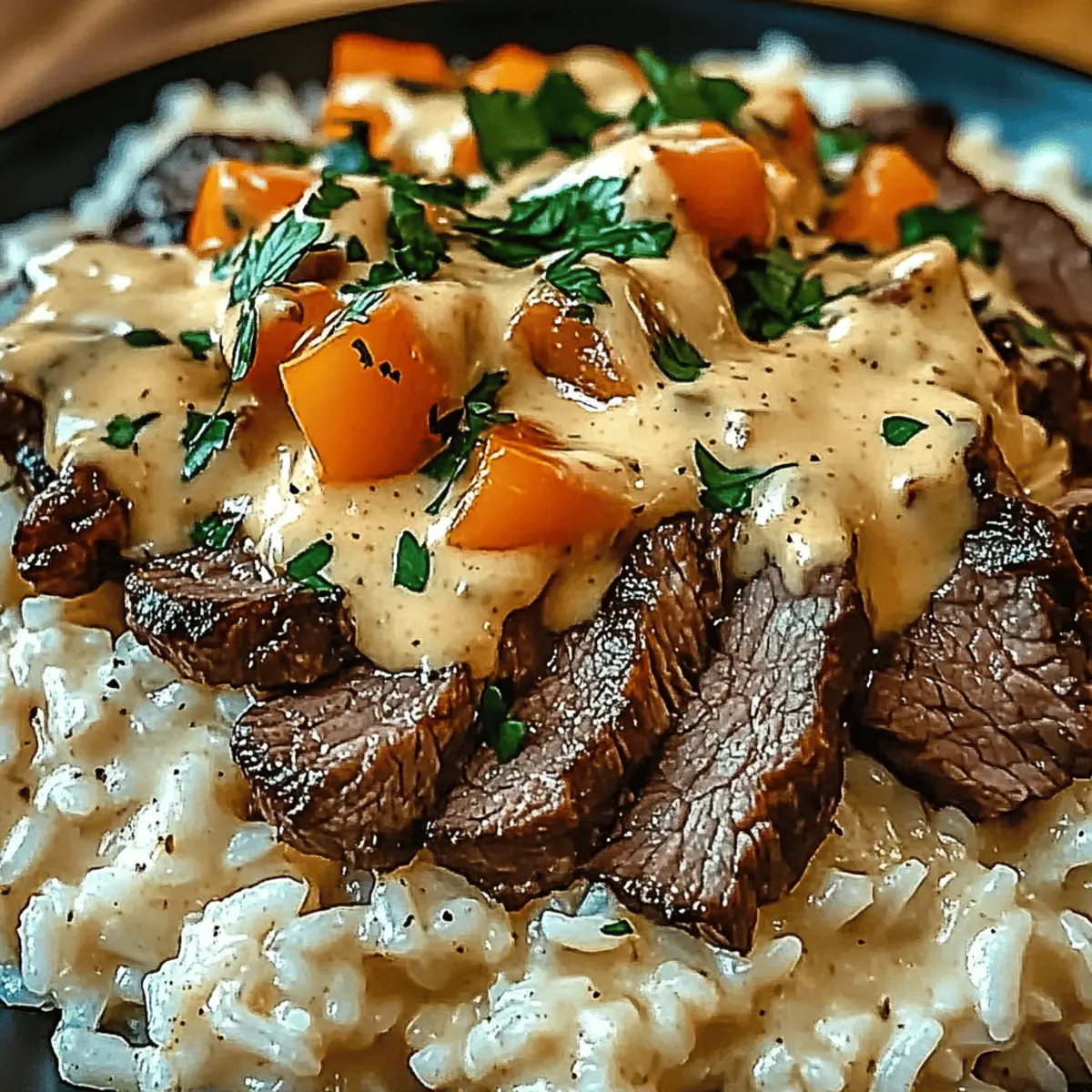 Mouthwatering Steak & Queso Rice