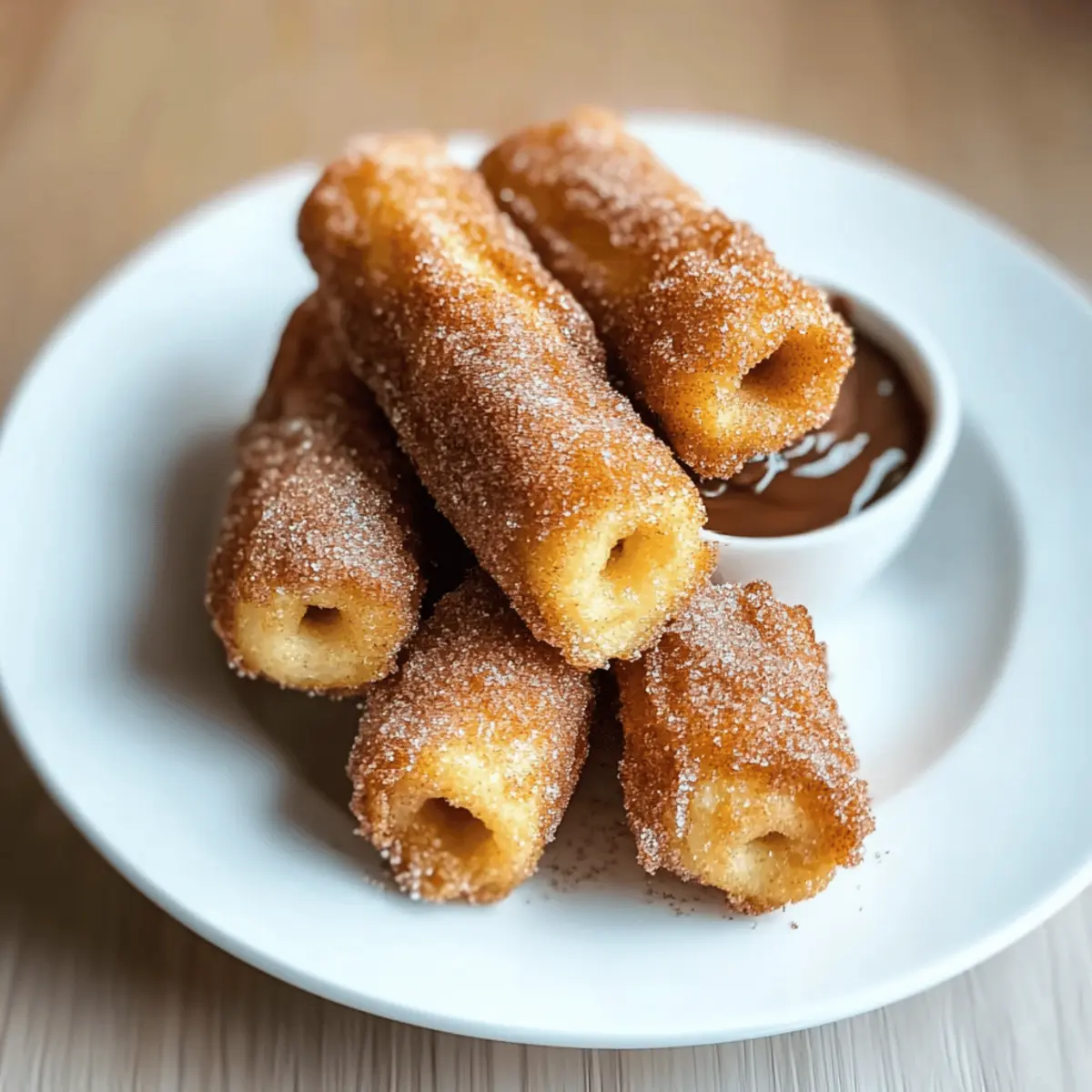 Nutty Churro Bites with Nutella