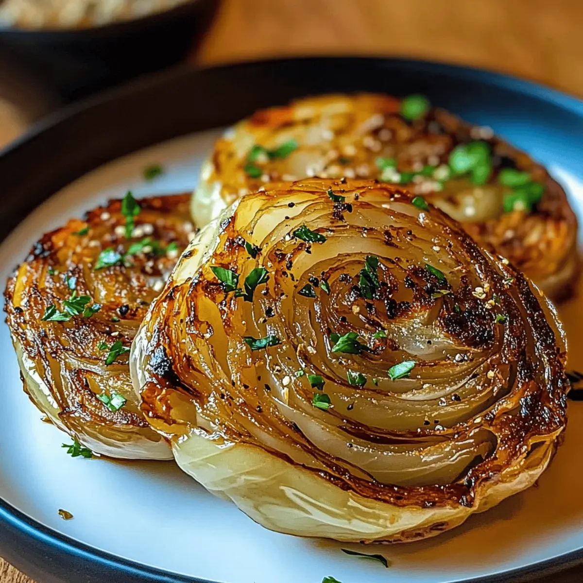 Oven Roasted Garlic Cabbage Steaks