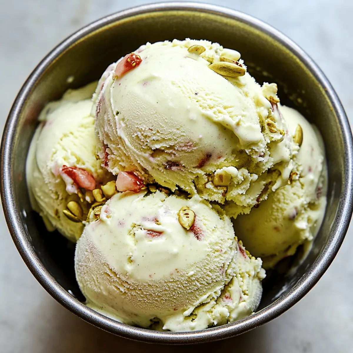Pistachio Cottage Cheese Ice Cream