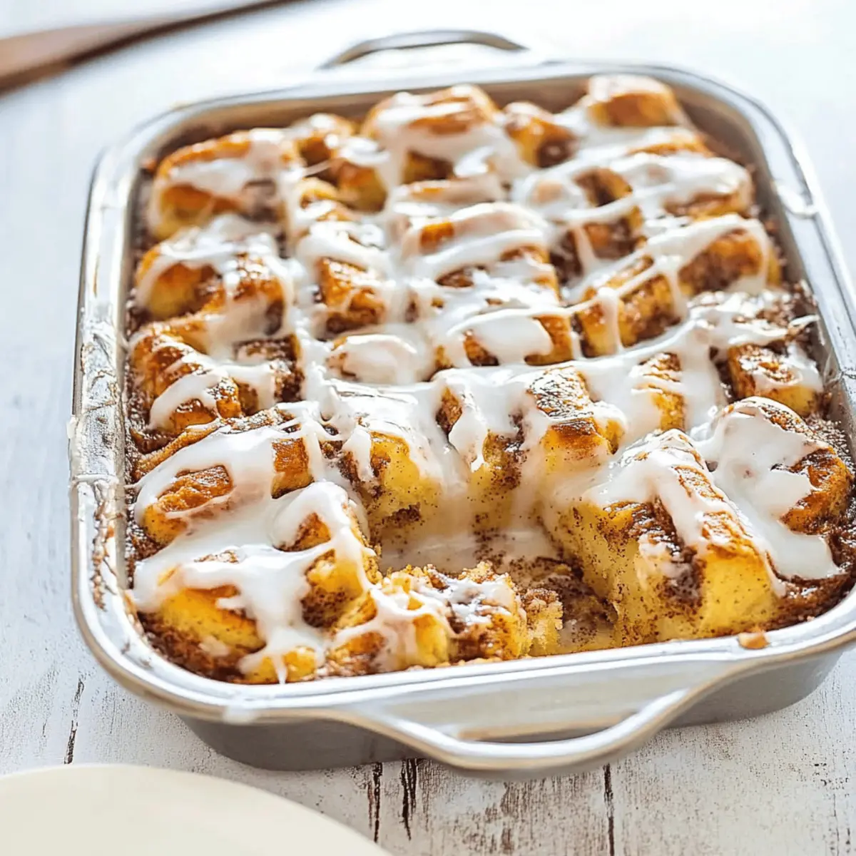 Pumpkin Cinnamon Roll Bake