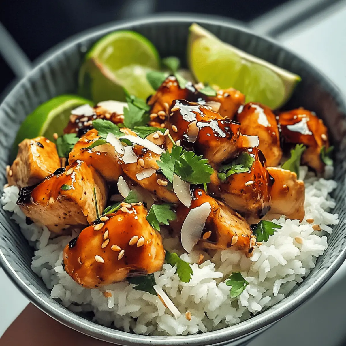 Spicy Maple Chicken & Coconut Rice