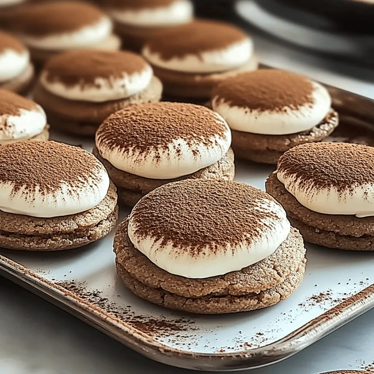 Tiramisu Sandwich Cookies