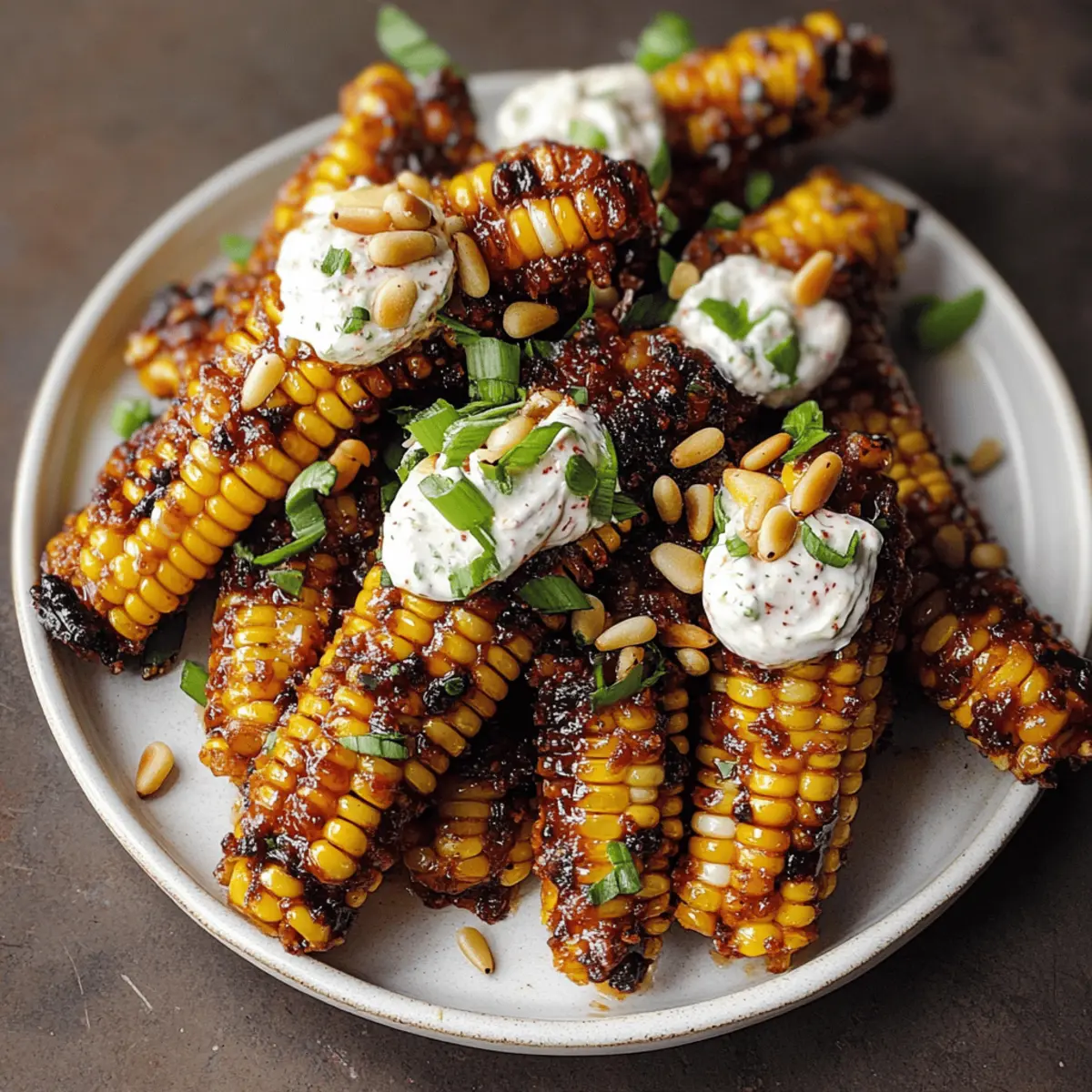 Vegan Corn Ribs with Aleppo Chili Butter & Lime Zest Cream Cheese