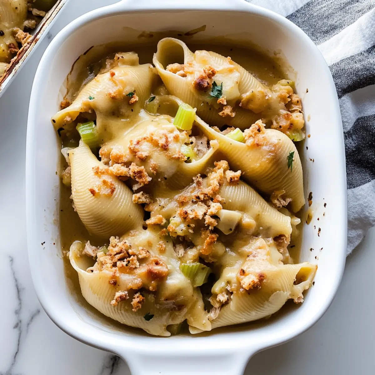 Leftover Thanksgiving Turkey Stuffed Shells
