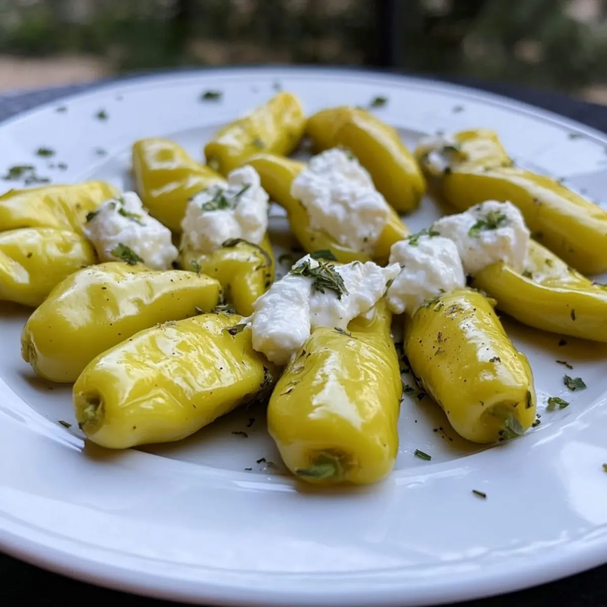 Herbed Goat Cheese Stuffed Peperoncini