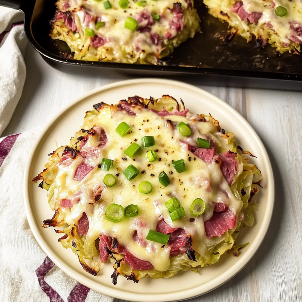 Irish Roasted Cabbage Low Carb Pizza