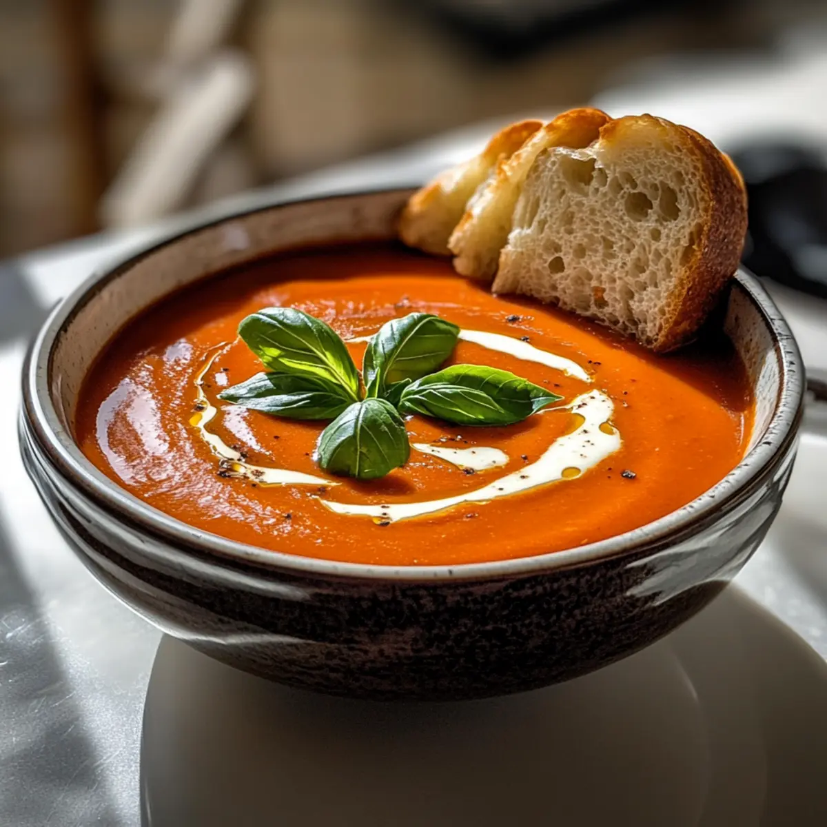 Roasted Red Pepper Gouda Soup