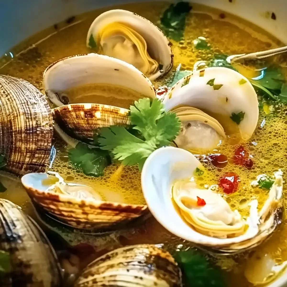 Coconut Broth Clams with Lemongrass