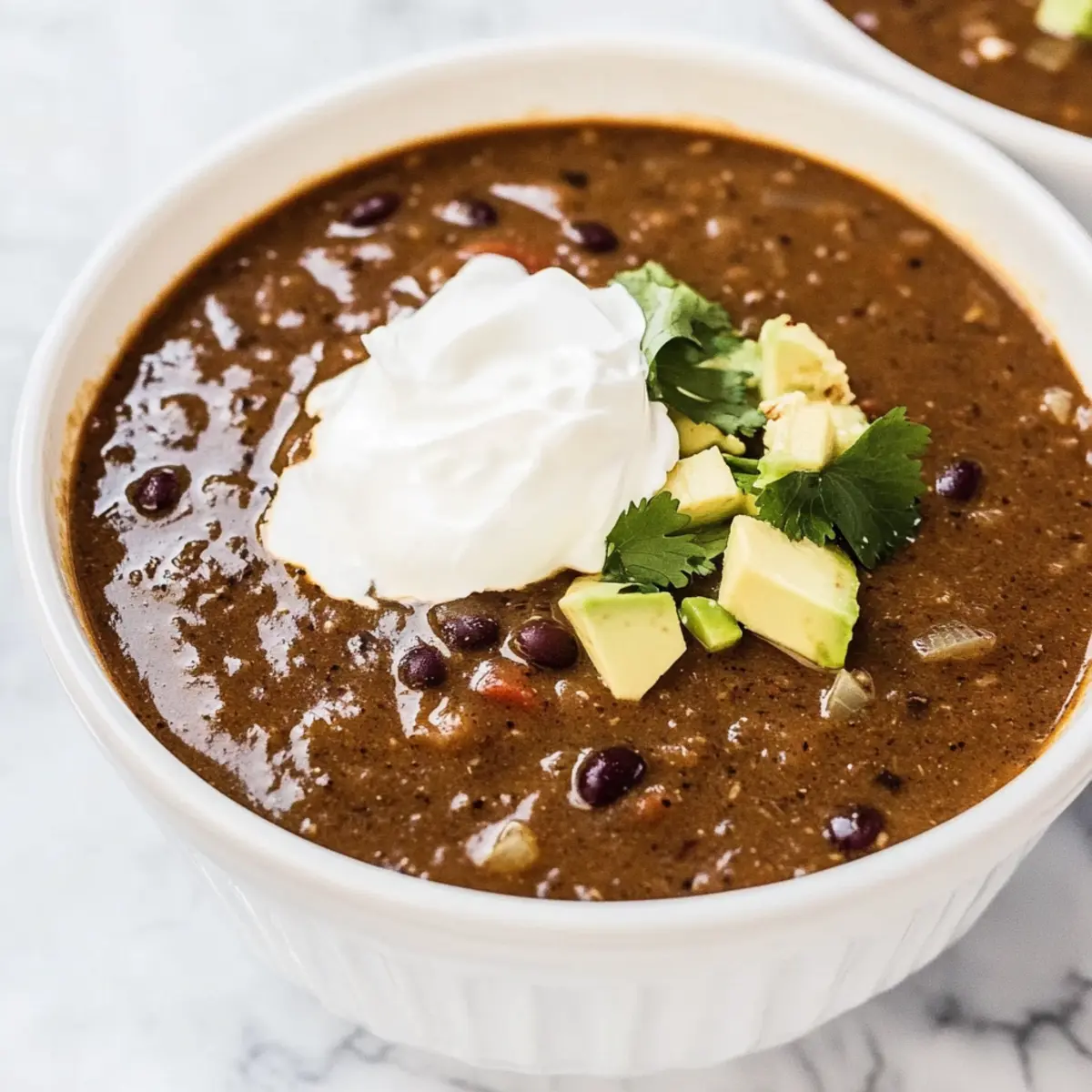 Vegetarian Crockpot Black Bean Soup