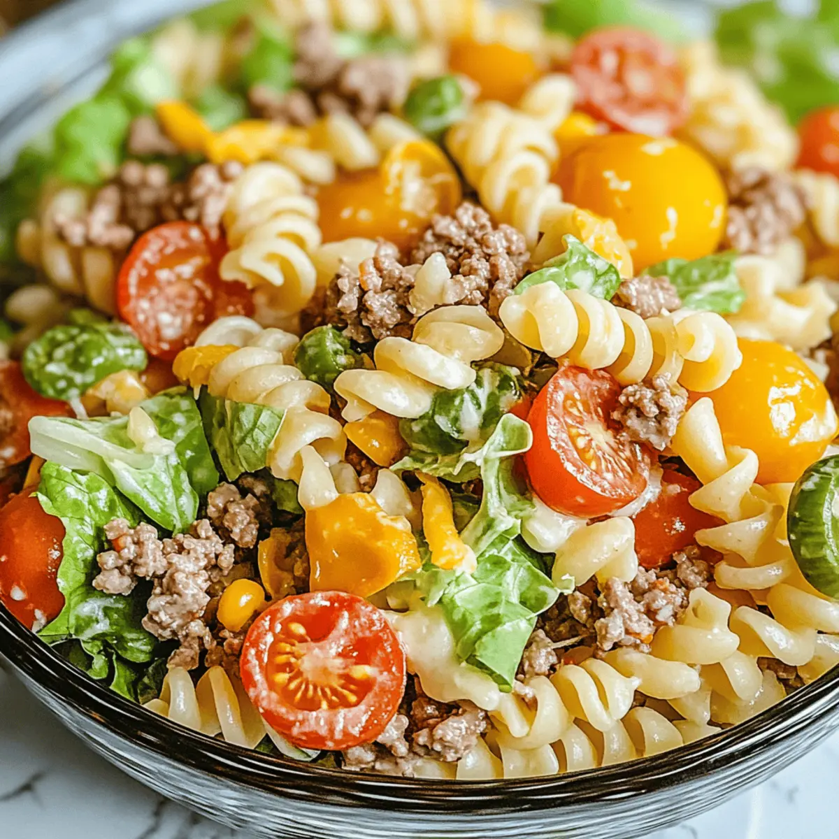 Big Mac Pasta Salad