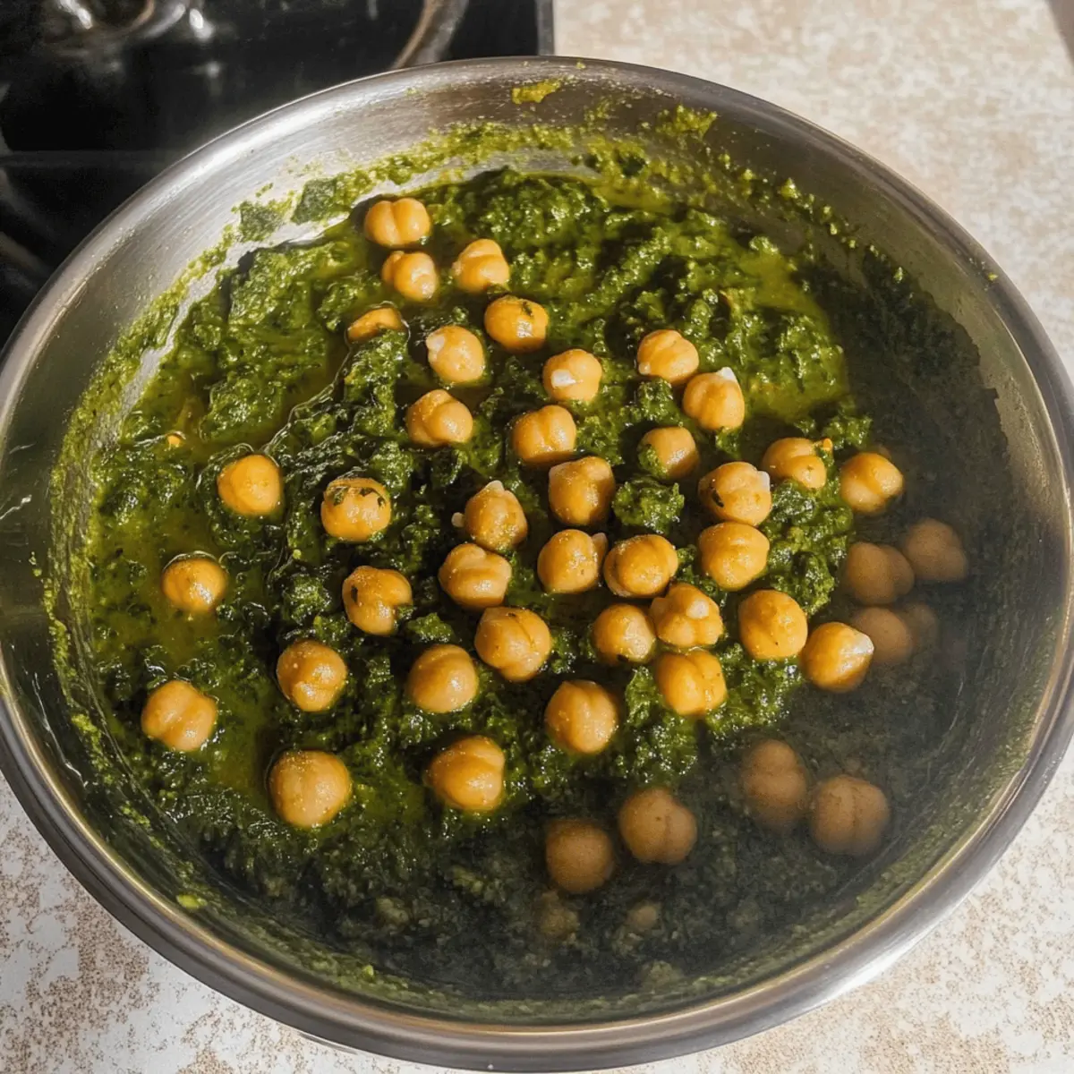 Chana Saag (Indian Chickpea and Spinach Curry