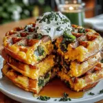 Cheddar Jalapeño Cornbread Waffles