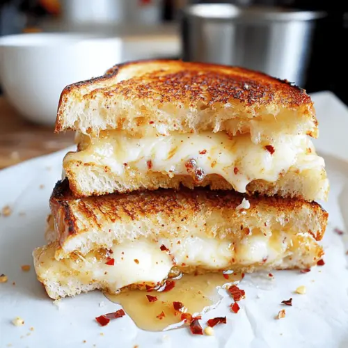 Goat Cheese Grilled Cheese with Honey & Spice